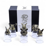 Antique Bronze Animal Shot Glasses Set 50ml (6)