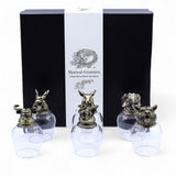 Mythical Creatures Shot Glasses Set, 6, Antique Bronze