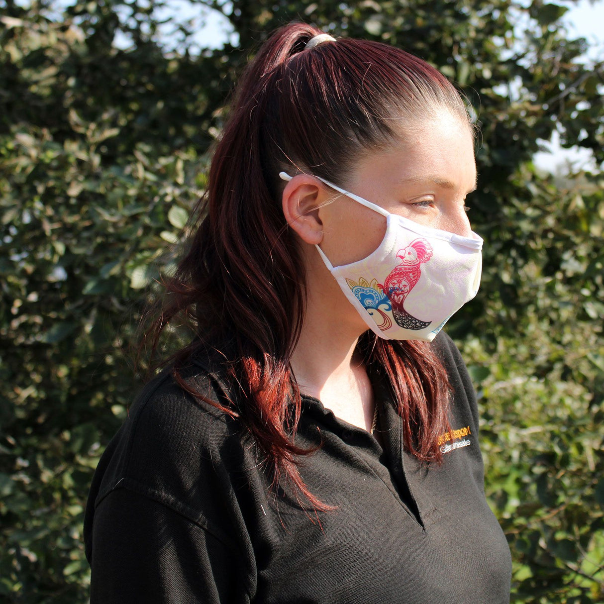 Szövet arcmaszk felnőtteknek szűrővel Mandala Papagáj