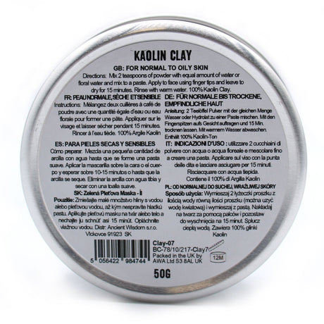 Kaolin Clay Face Mask Powder 50g