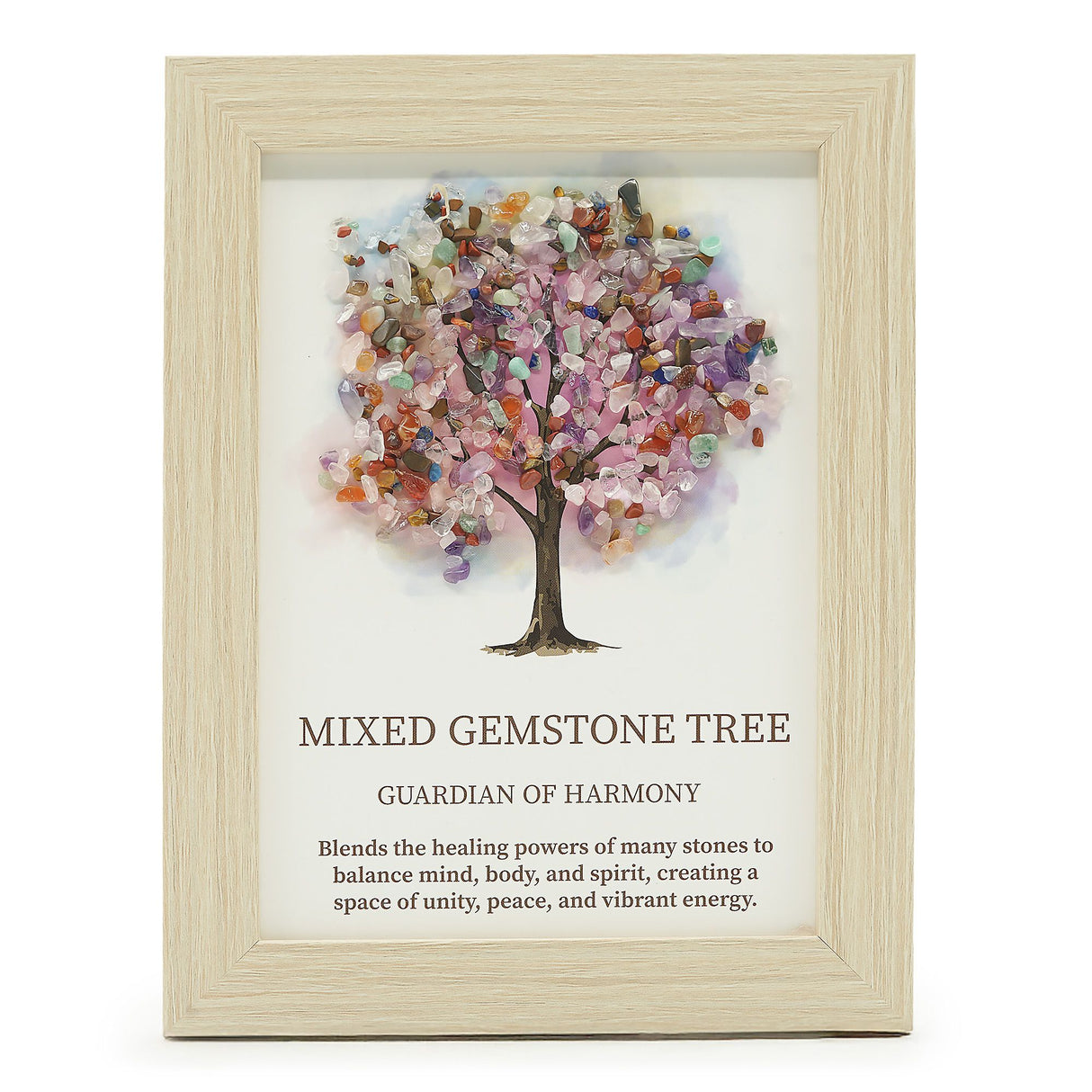 Gemstone Picture - Tree of Life - Multi (20x14.7x1cm)