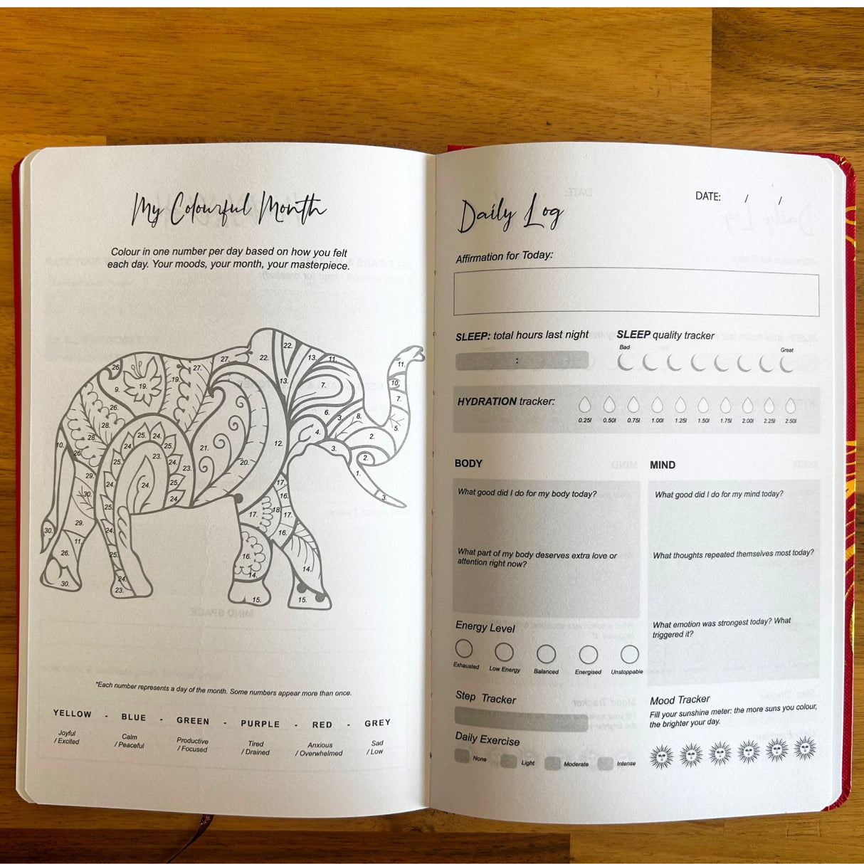 Midnight Blue Wellness Journal – 120 pages – Silver Zodiac