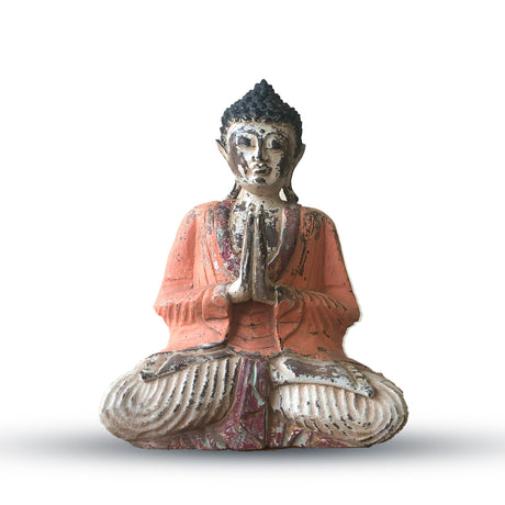 Statue de Bouddha – Bois de Suar sculpté à la main 30 cm