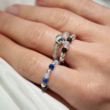 Nymph Spirit Gemstone Ring Set – Northern Lights