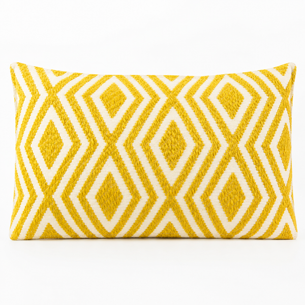 Classic Cushion Cover - Mustard Diamonds- 30 × 50 cm - Lumber Style