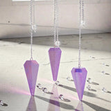 Six Sided Pendulum – Aurora Crystal Purple – 4cm