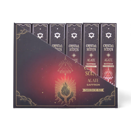 Red Agate Crystal Scents Smudge Incense – Saffron