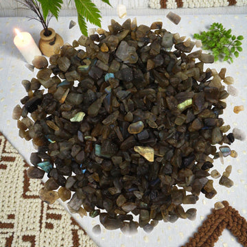 Labradorite Chips Gemstone Chips Bulk – 1 kg