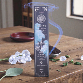 Rose Zodiac Gemstone Crystal Incense – Libra, Incense Sticks