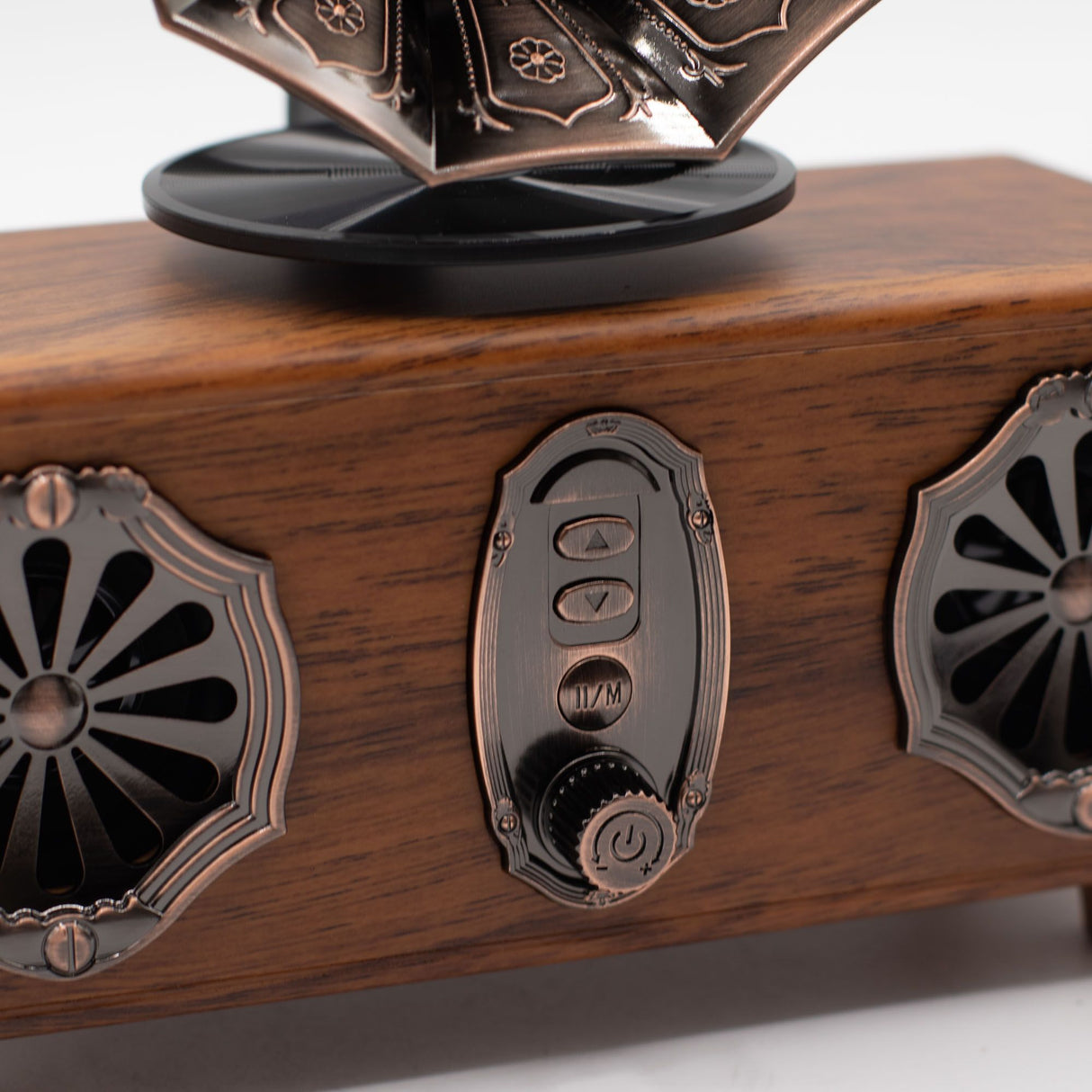 Retro Mini Double Gramophone Speaker – Bluetooth – 5.4 watt x 2