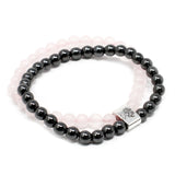 Rose Quartz Crystal Bracelet, Magnetic