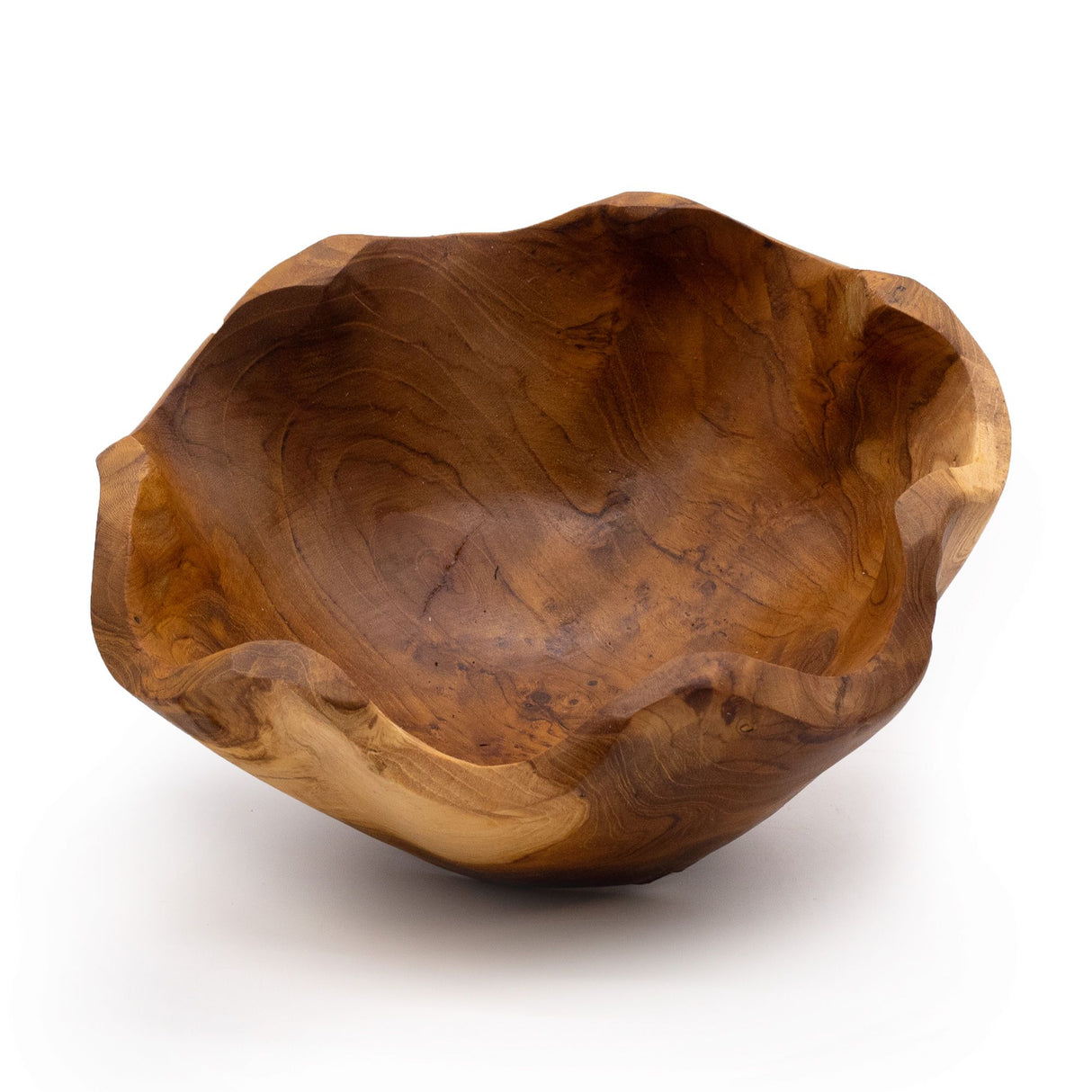 Miska na ovocie z teakového dreva 21 x 9 cm