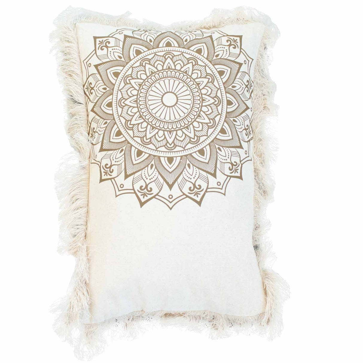 Tyynynpäällinen Lootus Mandala 30x50 cm Pronssi