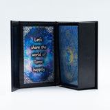 Jeu de cartes de tarot Blue Foil – Visage de lune – avec livret
