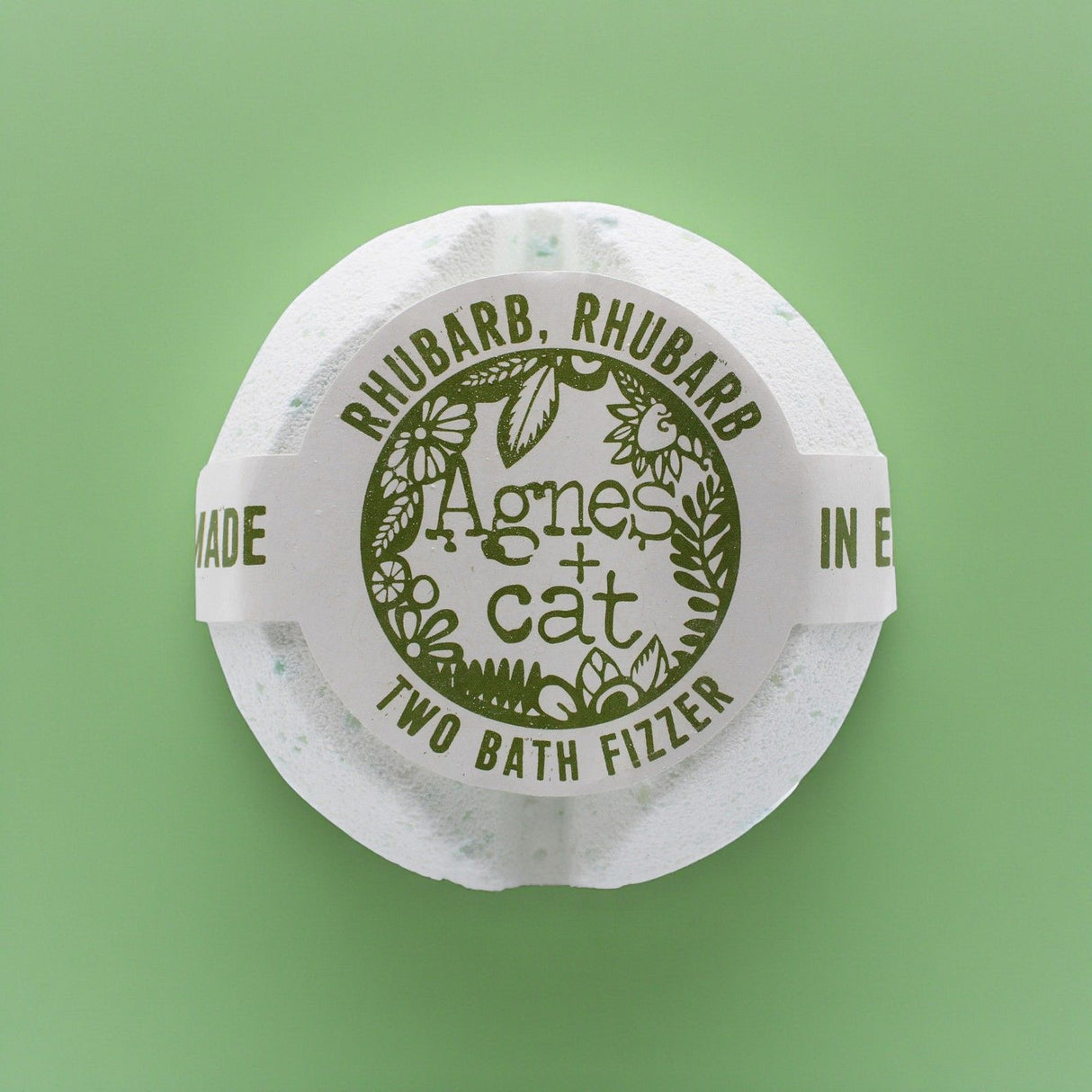 Agnes + Cat Bath Fizzer – Rhubarb Rhubarb