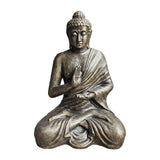 Estatua de Buda de 1,5 m en bronce con acabado dorado para jardín de meditación