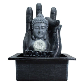 Buddha Hand & Head Tabletop Water Feature (20x25x35cm)