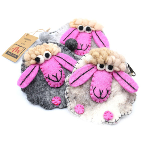 Zipper Pouch Happy Sheep Assorted