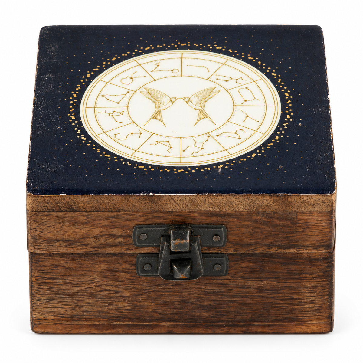 Small Enamelled Box - Gemini