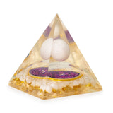 Μεδ Οργονίτης Πυραμίδες 7x6cm – Επιπλέουσα Σφαίρα Χαλαζία – Κομμάτια Χαλαζία
