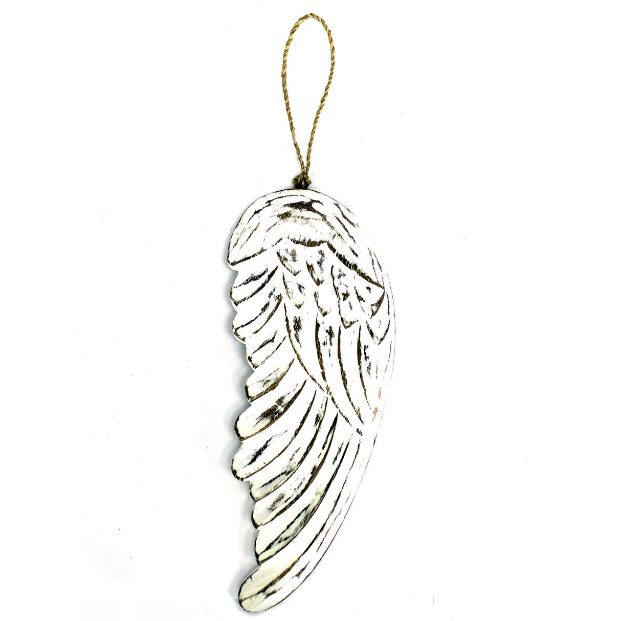 Angel Wing Wooden Hanging Decoration 30cm