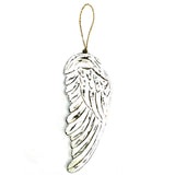 Angel Wing Wooden Hanging Decoration 30cm