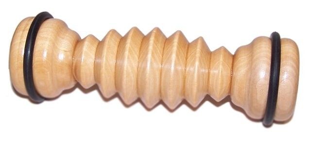 Foot Roller Massager Wooden Ribbed