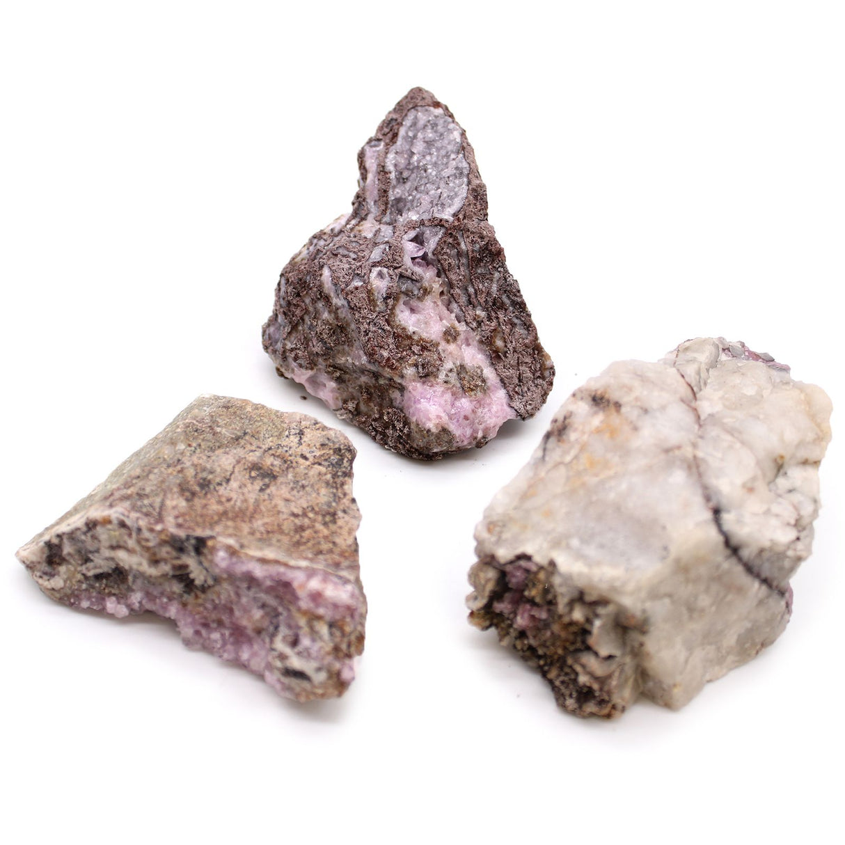 Moroccan Cobalt Calcite Mineral Specimens 25 Pieces