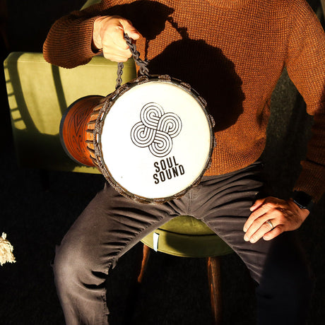 Large Pro Djembe Drum – Soul Sound (low) – 50cm (22cm Diia)