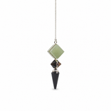 Builder of Realms - Three Piece Pendulum - Black Agate - Green Aventurine - Tiger Eye