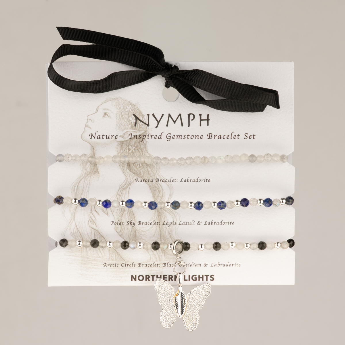 Nymph Spirit Gemstone Bracelet Set - Northern Lights