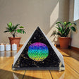 Small Orgonite Pyramids 5.5x4.5cm – Flower of Life – Black Tourmaline Chips, Orgone Energy Pyramid