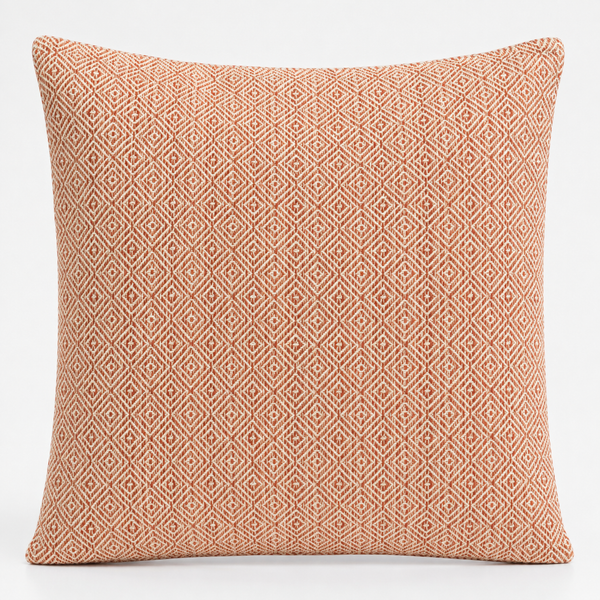Classic Cushion Cover - Burgundy Squares - 60 × 60 cm - Jumbo Style