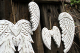 Angel Wing Wooden Hanging Decoration 30cm