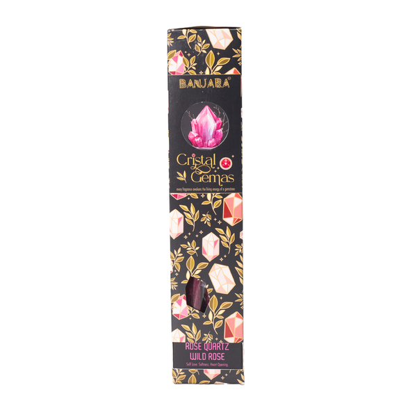 Banjara Cristal Gemas Incense Sticks - Rose Quartz Wild Rose