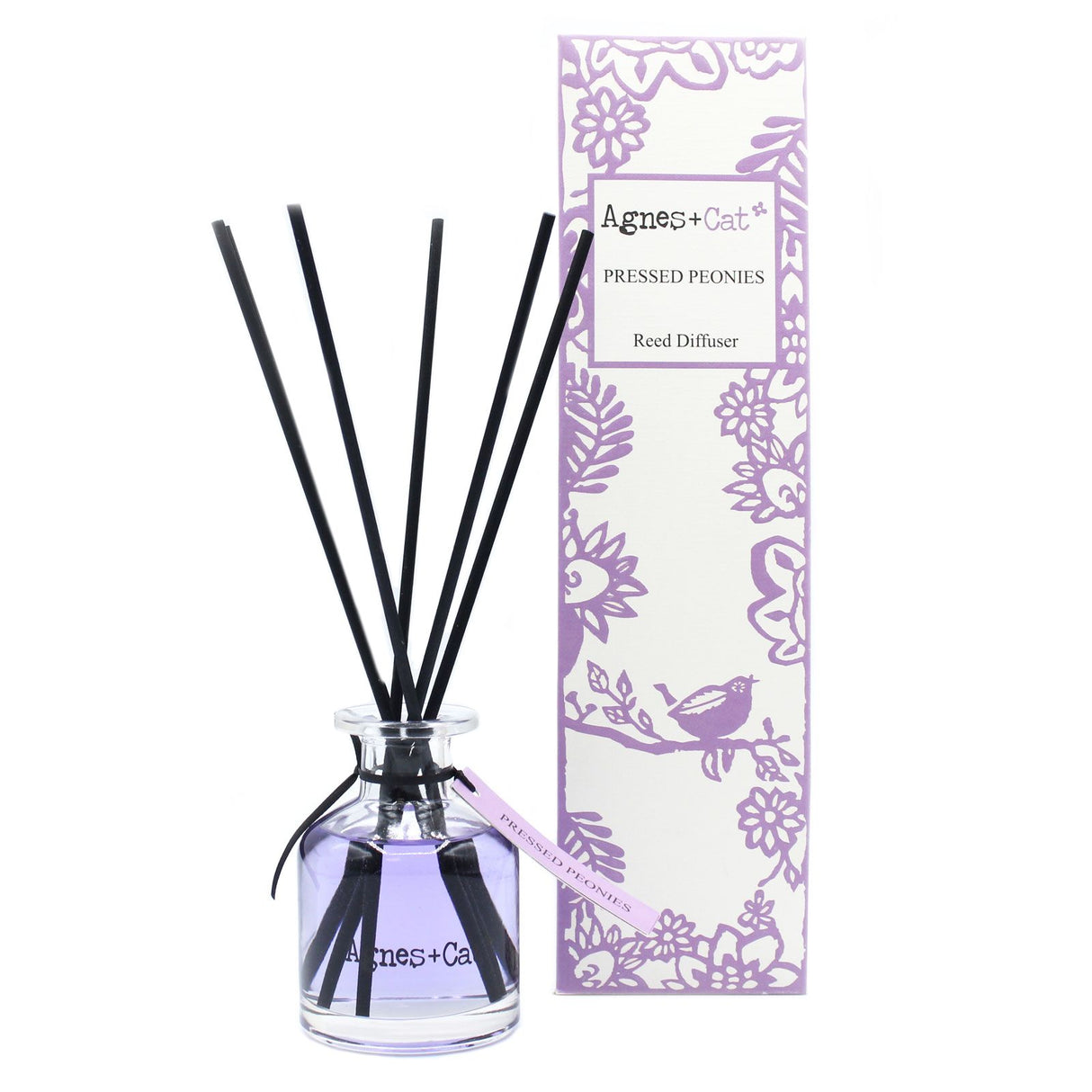 Riipputikku Diffuuseri Puristetut Pioniat 140ml, Agnes and Cat