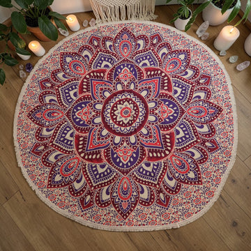Large Mandala Roundy Art (180cm) – Pink & Purple