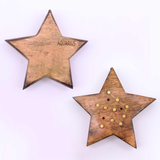 Zodiac Sign Incense Burner, Engraved Brass Star – 12 Pack