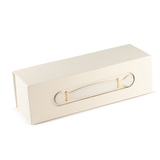 Flat Pack Gift Box - Wine Box Shape (33.5 × 10 × 10.5 cm) - White