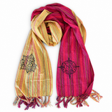 Nomad Sari - Travel Blessing Scarf - 170 × 50 cm - Kathmandu Farewell