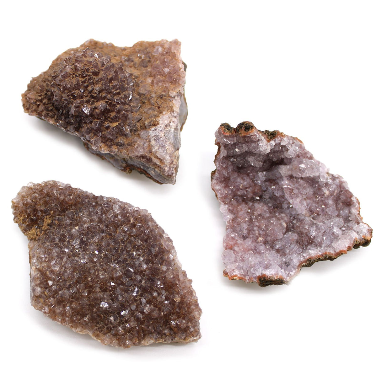 Amethyst Druse Mineral Specimens, Approx 20 Pieces Moroccan