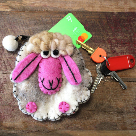Zipper Pouch Happy Sheep Assorted