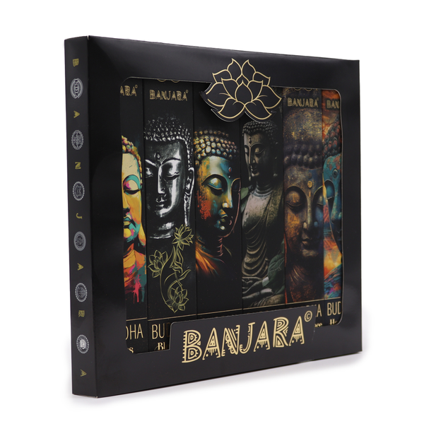 Banjara Buddha Incense – Boxed Gift Set (6 Assorted)