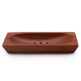 Jabonera rectangular de caoba