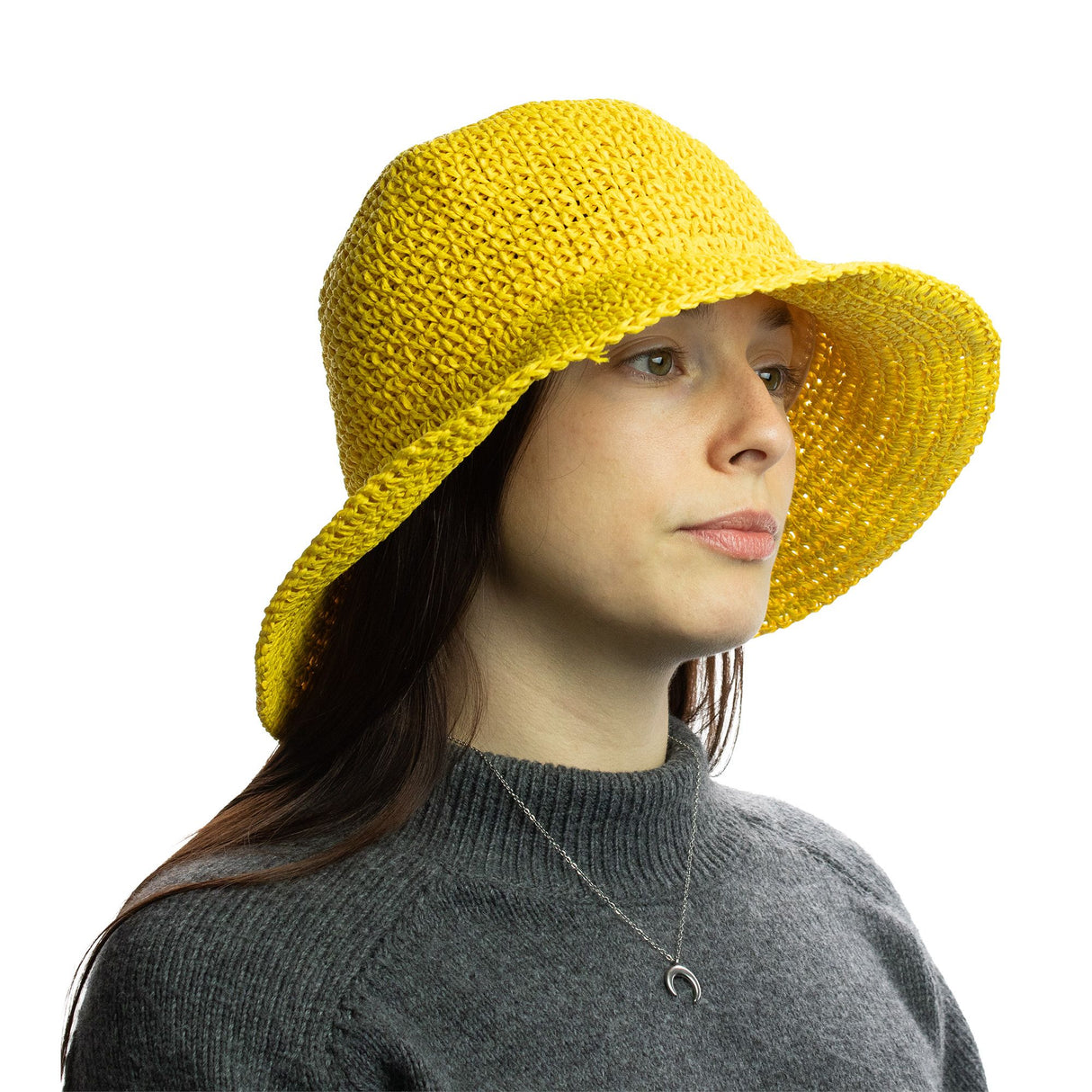 Nomad Sari Floppy Straw Sun Hat – Yellow