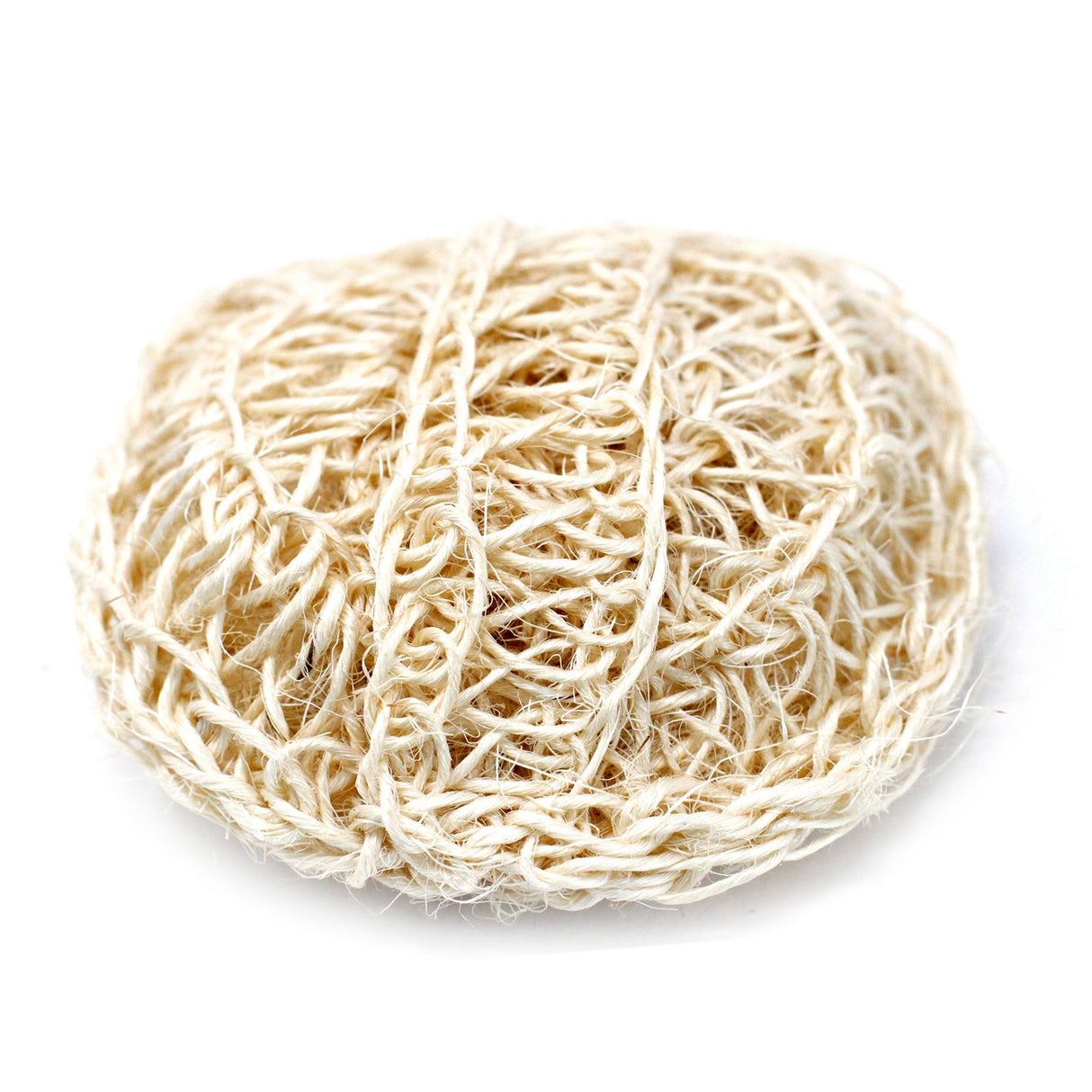 Sisalový exfoliačný kúpeľný špongia, okrúhly vankúšik