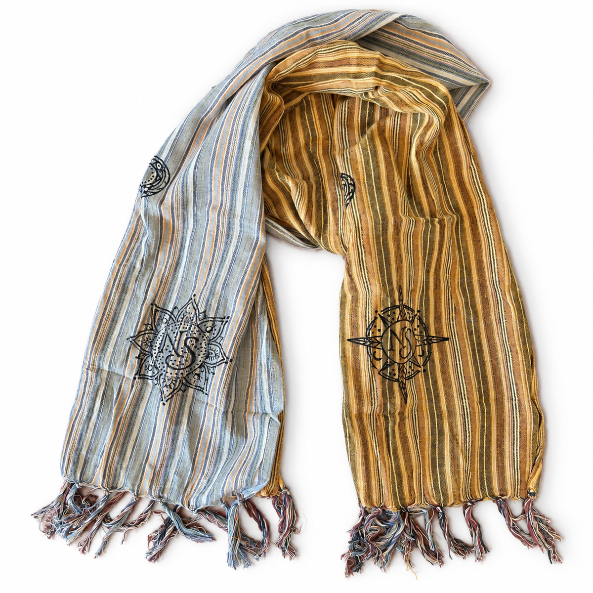 Nomad Sari - Travel Blessing Scarf - 170 × 50 cm - Prayer Flags