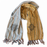 Nomad Sari - Travel Blessing Scarf - 170 × 50 cm - Prayer Flags
