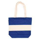 Baumwolltasche Zweifarbig Blau Natur 10oz 38x42x12cm