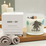 Lumânare din Ceară de Soia Agnes + Cat Botanical – Sare de Mare și Mușchi